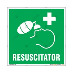 Resuscitator Sign in Sqaure