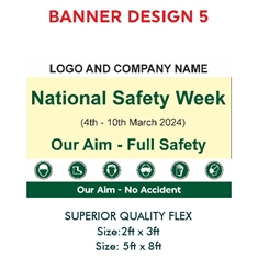 National Safety Week  Safety Slogan Banner