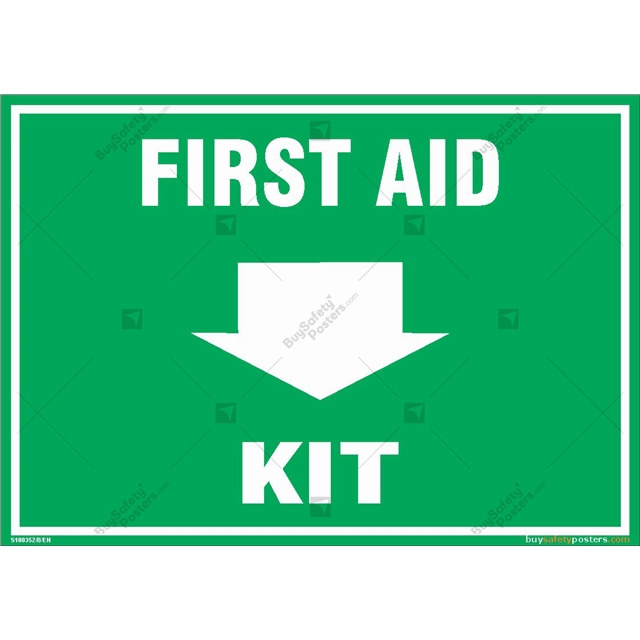 First Aid Kit Location Sign