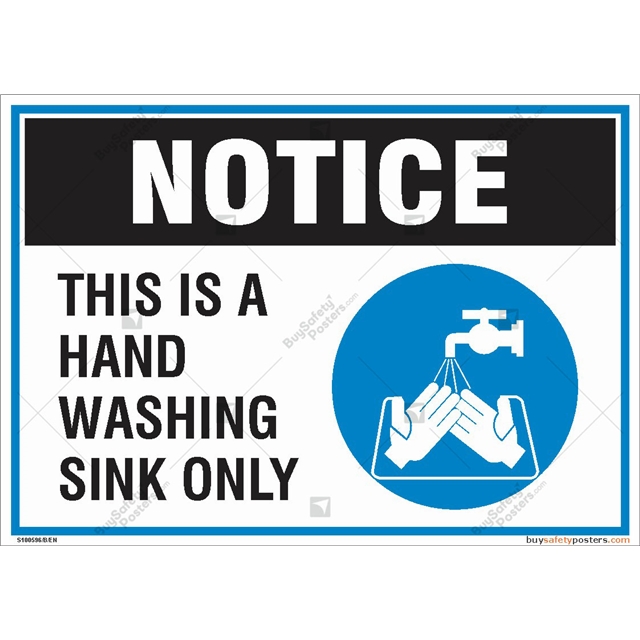 handwashing-sink-signs-buysafetyposters-com for Free Printable Hand Wash Only Sign Handwashing Sink Signs | Buysafetyposters.com for Free Printable Hand Wash Only Sign