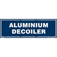 Aluminium-Decoiler-Identification-Board in Rectangle