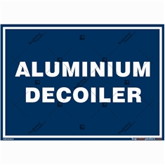 Aluminium-Decoiler-Identification-Board in Landscape