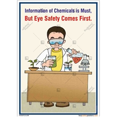 Information of Chemicals is must, But Eye Safety comes First - Chemical Safety Posters