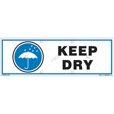 Keep Dry Signs in Rectangle 