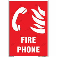 Fire Phone Sign in Portrait