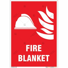 Fire Blanket Sign in Portrait