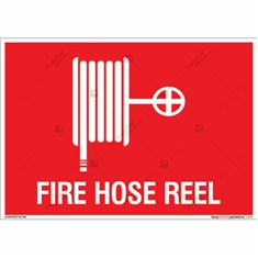 Fire Hose Reel Sign in Landscape