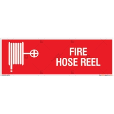 Fire Hose Reel Sign in Rectangle