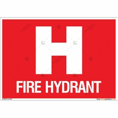 Fire Hydrant Sign in Landscape