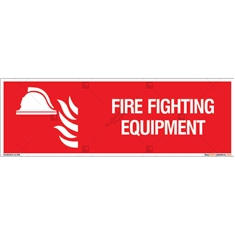 Fire Fighting Equipment Sign in Rectangle