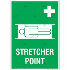 Stretcher Point Signs in Portrait