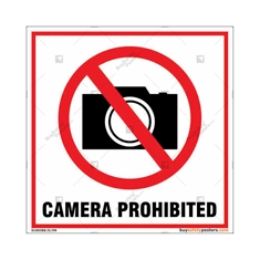 Camera Prohibited Sign in Square