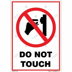 Do Not Touch Sign from Prohibition Signs in Portrait Shape
