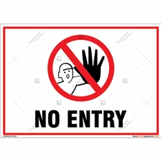 No Entry Sign for any Organization in Landscape