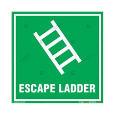 Escape Ladder Sign in Square