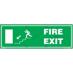 Fire Exit Signs in Rectangle
