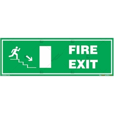 Fire Exit Signs in Rectangle