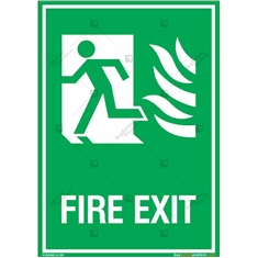First Exit Sign in Portrait