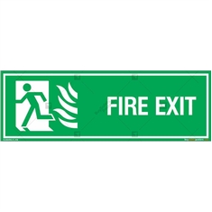 First Exit Sign in Rectangle
