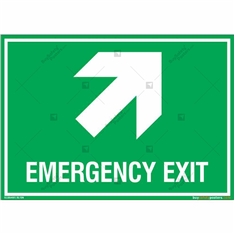 Emergency Exit Sign in Landscape