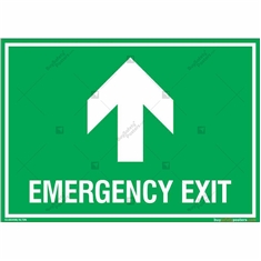 Emergency Exit Sign in Landscape