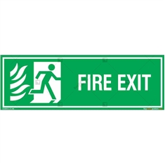Fire Exit Sign in Rectangle