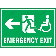 Emergency Exit Signs in Landscape