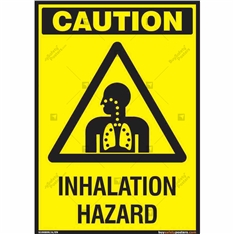 Inhalation Hazard Sign in Portrait