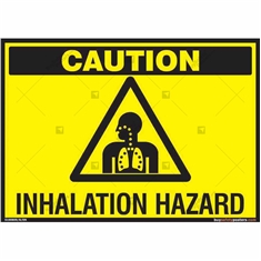 Inhalation Hazard Sign in Landscape