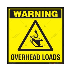 Checkout for Overhead Loads Sign in Square