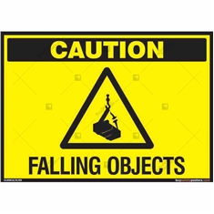 Falling Objects Sign in Landscape