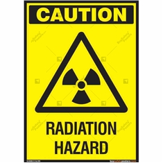 Radiation Hazard Sign in Portrait