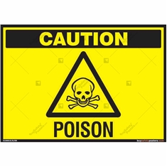 Poison Sign in Landscape