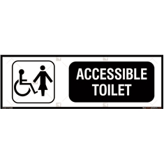 Accessible Toilet Sign for Ladies