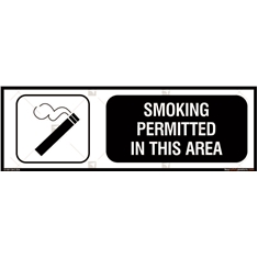 Smoking Permitted in this Area Sign
