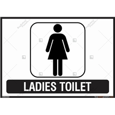 Ladies Toilet Sign