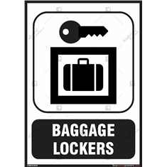 Baggage Lockers Signs