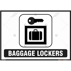 Baggage Lockers Signs