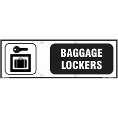 Baggage Lockers Signs