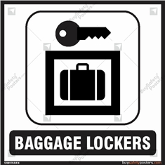 Baggage Lockers Signs