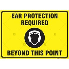 Hearing Protection Required Signs