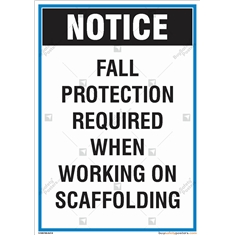 Scaffolding Safety Signs for Construction Safety