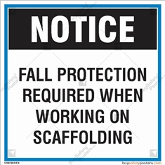 Scaffolding Safety Signs for Construction Safety