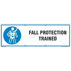 Fall Protection Trained Sign
