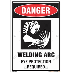 Welding ARC Eye Protection Required Sign