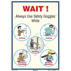 Poster on Safety Goggles