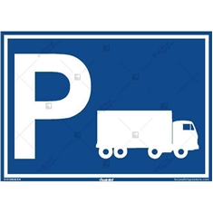 Truck Parking Sign- Parking Sign in Landscape