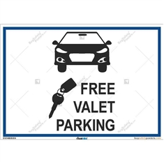 Free Valet Parking Awareness Sign - Parking Sign in Landscape