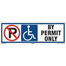 Disabled Permit Parking Sign-Rectangle