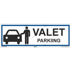 Valet Parking Sign- Rectangle